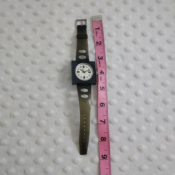 90s Hamlin Black Watch Astromatic Square Swiss Unbreakable Mainspring Chancellor - Picture 4 of 13